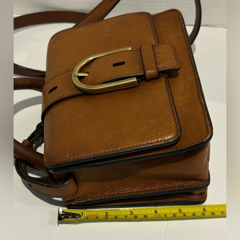 Fossil leather crossbody top handle purse - Picture 14 of 15